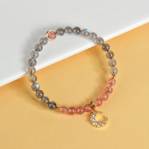 Moonstone Rose Quartz Love Bracelet