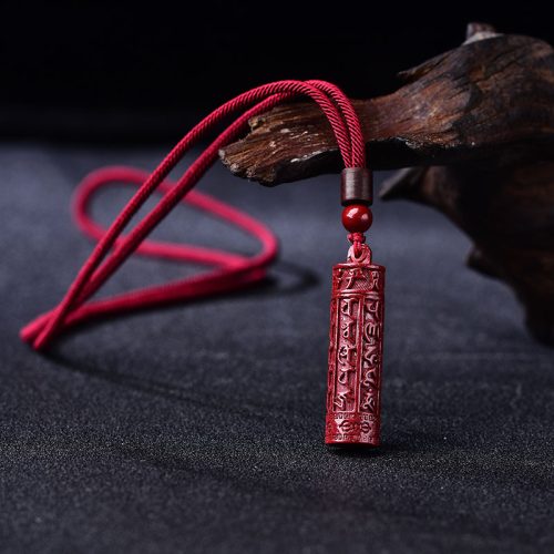 Taoist Cinnabar Mantra Pendant - Spiritual Protector