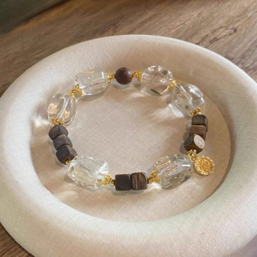 Citrine Tower & Agarwood Bracelet