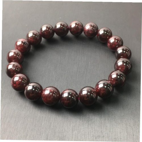 Natural Garnet Beaded Bracelet