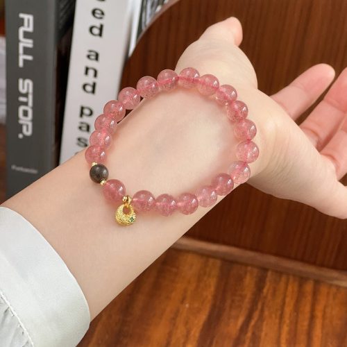 Strawberry Quartz Love Bracelet